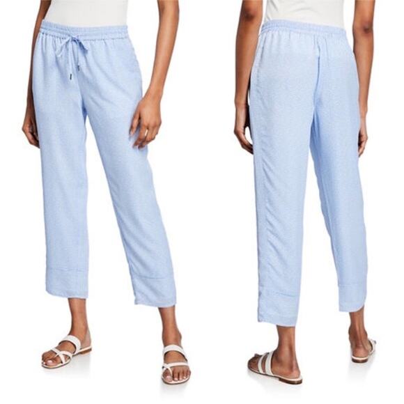 Joie Ceylon Cropped Straight Leg Pants in Cornflower - Picture 1 of 8